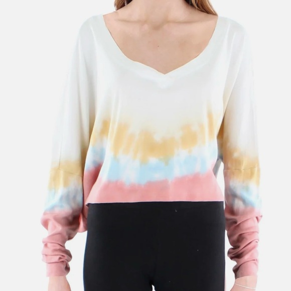 Maronie Tops - Anthropology Maronie pastel tye dye long sleeve top.